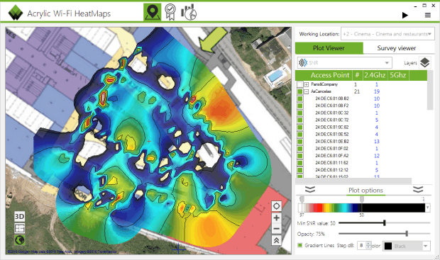 Acrylic Wi-Fi Heatmap Acrylic Wi-Fi Heatmap