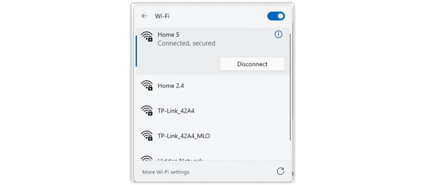 Click the “Quick Settings” 
