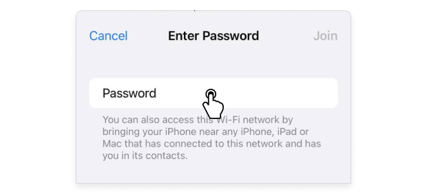 Connect to the same network on the other iP