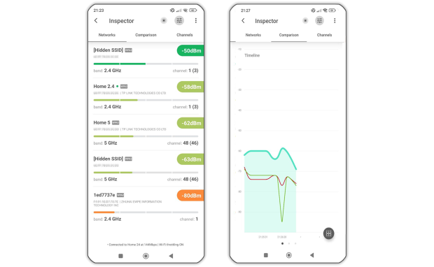 NetSpot’s Inspector Mode on Android
