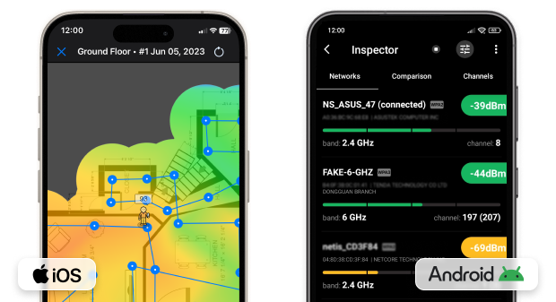 NetSpot for iOS and Android