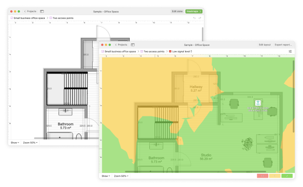 NetSpot — Mode de planification