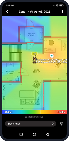 シームレスな WiFi 設計のためのpredictive heatmap