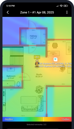 シームレスな WiFi 設計のためのpredictive heatmap