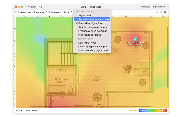 Planning mode visualizations (Secondary Signal Level)