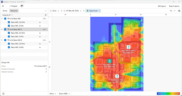 NetSpot — Planning mode