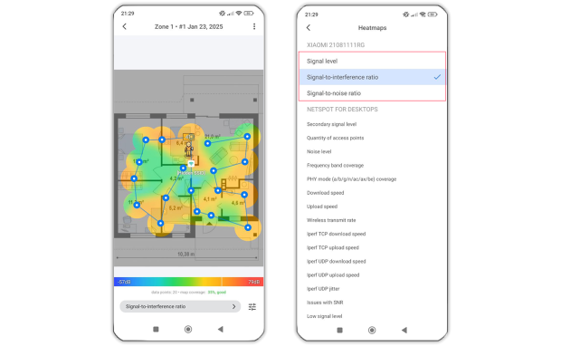 Wi-Fi heatmaps on Android