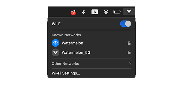 Check your SSID on macOS